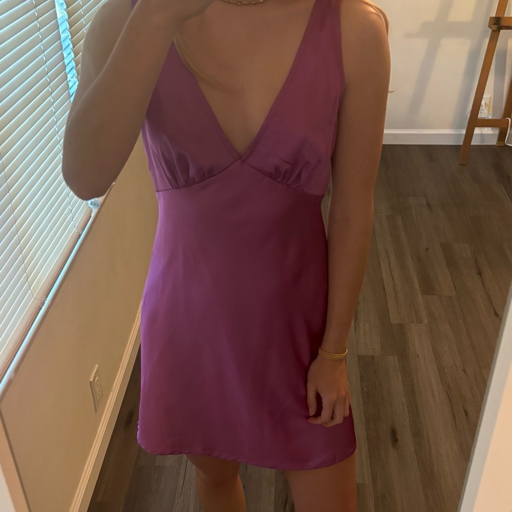 Elegant Purple Slip Dress